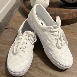 White checkered vans